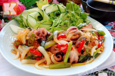   Bạch tuộc xào